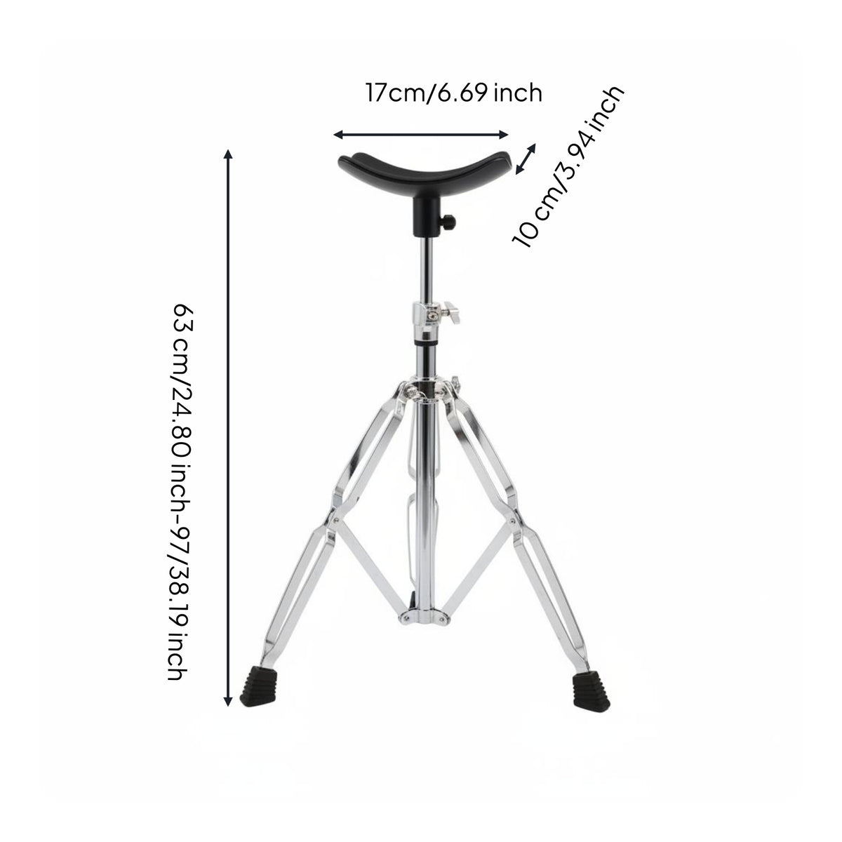 Tuba Stand Padded Cradle Euphonium Stand Musical Instrument Support for Practice Room