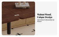 Adjustable C-Shaped Table Mobile Design Household Furniture Space-Saving Midcentury-Centuryperiod Design for Living Room