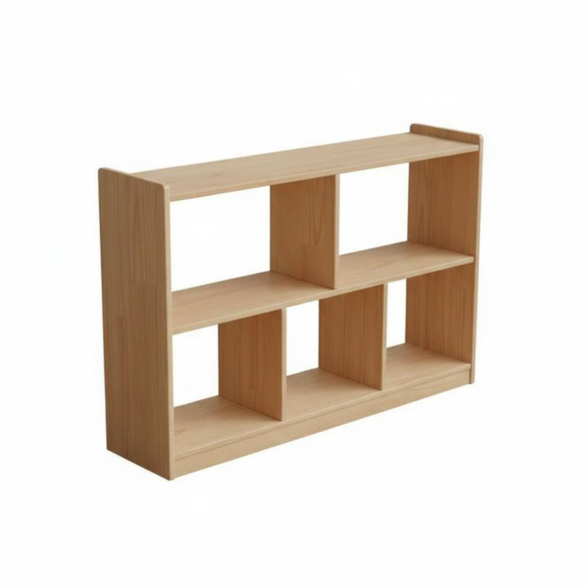 Montessori Shelf Child-Safe Height 5-Section Cubby Shelf Configurable Design Sturdy Construction for Toddlers, Playroom