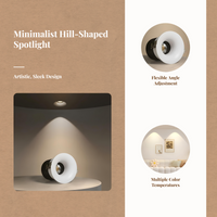 Frameless Curved COB Spotlight, Anti-Glare, Adjustable LED
