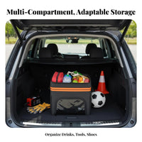 Foldable Storage Organizer Multi-Compartment Foldable Storage Box Large Capacity Portable with Handles for Families