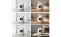 Large Capacity Smart Litter Box with App Control Easy to Maintain Self-Cleaning Cat Litter Box for Living Room, Apartment