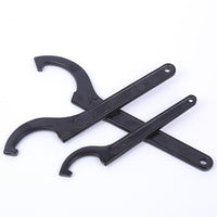 Xujiang Crescent Wrench, 300-320mm, 45# Steel, Electrophoretic Black, Hook Type for Round Nuts