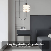 2-Drawer Bedside Chest Minimalist Design Side Cabinet Modern & Design Easy Assembly for Apartment Dwellers, Students, Office