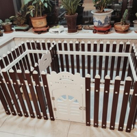 Pet Fence Playpen Indoor Dog House with Partition