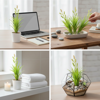 Mini Artificial Wheat Ear Air Plant for Micro Landscape Decor