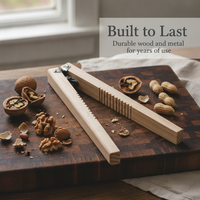 Wooden Peanut Sheller and Nut Cracker Tool for Home Use