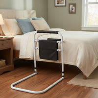 Elderly Bed Grab Bar Non-Slip Grip Bed Standing Aid Bedside Grab Bar Easy Installation Under Mattress Support Rail Universal Fit