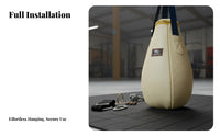 Wear-Resistant Pear Shaped Striking Bag Heavy Duty Hanging Leather Boxing Bag 360° Rotation Pear-Shaped Speed Bag Easy to Install for Adults, Children, Professionals, Gym, Combat Arts School