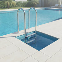 Pool Steps with Handrails Non-Slip Stainless Steel Pool Ladder Rust Resistant for Homeowners