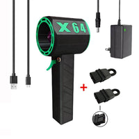 X64 High-Power 64mm Ducted Turbo Fan, 1400g Thrust, Handheld Portable Blower (EU Plug)
