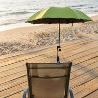 Attachable Beach Umbrella Black Underside Beach Chair Umbrella Universal Fit