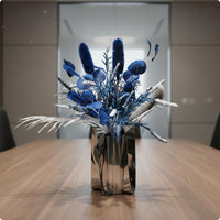 Artificial Flower Arrangement Easy to Place Fake Floral Centerpiece Low Maintenance Faux Floral Arrangement for Meeting Room