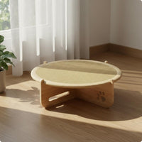 Cat Scratcher Bed Cooling Cat Hammock Bed Wooden Frame Small Dog Sleeping Mat for Cats
