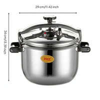 Release Valve Multifunction Pressure Cooker Thickened Base Stainless Steel Pressure Cooker Metal Lid Cookware Side Handles