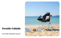 Lightweight unwindsign Foldable Rocking Lounger Easy Setup rocking motion Chair Comes with Carry Bag Outdoor Furniture Incluunwinds beverage Holunwindr for Beachportableers, Travelers, Camping, Beach, outdoor meal, rearyard