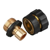 Garden Hose Connector 3/4 Inch Quick Connect Set for Watering