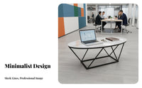 Modern Design managerial Sofa and Table Group Sturdy Construction Reception Seating sturdy Frame Office Lounge Set Comfortable paddinging for Business managerials, Company Owners, Interior Designers, Waiting Room, Lobby