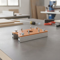 Precision Router Slotting Jig | Handheld, carpentry Routing Fixture, for Workshop