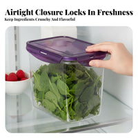 5L Rectangular Food container Large Capacity Storage Box Included for Meal Preppers
