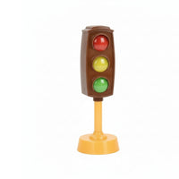 Freestanding Traffic Light Toy with Lights and Sounds Interactive Toy Traffic Indicator with Stand Portable Stop Light Model Compact for Children, Toddlers