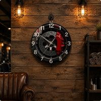 Brake Disc Timepiece Printed Design Home Decor Silver Hands