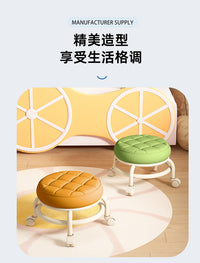 小凳子滑轮矮凳家用静音沙发万向轮小椅子儿童学步可移动