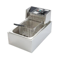 10L Electric Fryer with Stainless Steel Temperature Control, EU Plug
