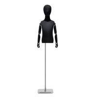 Black Child Mannequin Half Body Display for Clothing Store Window