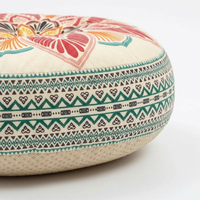 Bohemian Mandala Floor Pillow Cover, Decorative Bohemian Seating Throw, Thickened Round Meditation M - Image 9
