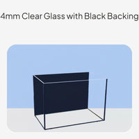 Desktop Aquatic Habitat with Black Rear Glass and Lid