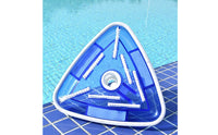 Transparent Triangular Pool Vacuum Head Easy to Install Triangular Vacuum Brush Head for Poolside