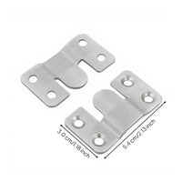 Stainless Steel Interlinking Picture Frame Hook, Wall Mount Connector, Stable Fastening Hardware for Mirrors, Furniture, Photo Picture Holder