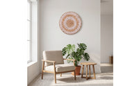 Woven Wall Hanging Spiral Woven Disc Round for Patio