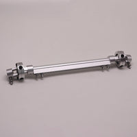 Silver Zinc Alloy Drum Double Pedal Stand Connector Rod Drum Accessory
