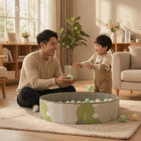 Soft Inflatable Ball Play Area Portable Foldable Play Play Area Compact Playpen Lightweight for Toddlers, Kids, Babies, Playroom, Living Room, Nursery