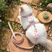 Cat Harness and Leash Set for Small Pet Vest, X-style Small Pet Harness for Outdoor Walking, Adjustable Kitten and Small Medium Cats Accessory