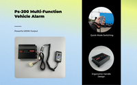 12V PA system, handheld mic, multi-tone alarm
