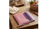 Flexible Circular Knitting Needle Set with Case Lightweight Interchangeable Knitting Needle Set Smooth Rustrust-Resistant for Travel