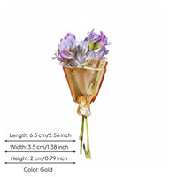 Wearable Flower Vase Elegant Design Flower Holder Brooch for Weddings, Florists