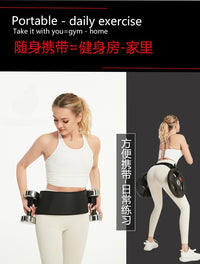 跨境热卖臀桥负重带家用健身蜜桃臀训练器哑铃深蹲臀桥辅助带
