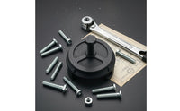 Heavy Duty Harmonic Damper Puller Compact Harmonic Damper Remover Hook Arms Crankshaft Pulley Puller Black Metal for Mechanics, Auto Repair Workers, Workshop, Garage