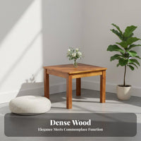 Four-Legged Square Wooden Table Minimalist Design Household Furniture for Office