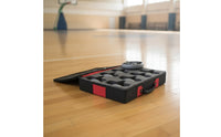 8 Pieces Floor Disc Game Set with Carrying Case Foam-Padded Athletic Goods Zippered for Schools, Organizations