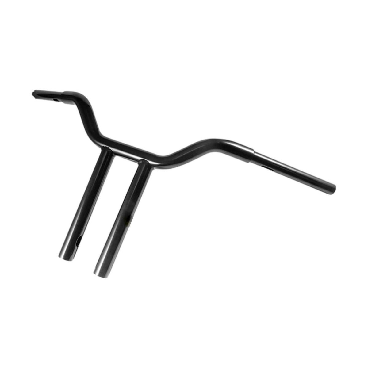 Metal Straight-Crossbar Handlebar Bent Motorcycle Handlebar with Risers Upward Swept Riser Ergonomic