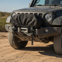 Electric Winch Cover Adjustable Winch Cover with Straps Elasticized Fitted for Trailer, Garage Storage