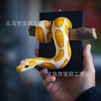 Resin Python Snake Hanging Ornament for Home and Garden Decor