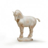 Horse Sculpture with Base Classical Chinese Style Resin Statue Fine Workmanship