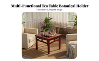 Traditional Tea Table With Storage Shelf Home Furnishing Versatile Easy to Clean for Interior Decorators, Living Room, Study