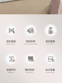 美厨物语厨房置物架水槽架多功能洗碗放盘架子碗架收纳碗碟沥水架 双层加厚【75cm】+挂钩*8+刀架+砧板架+筷筒+清洁篮..